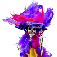 Bild in Galerie-Betrachter laden, Catrina aus Pappmaché – Handgefertigte mexikanische Deko für Día de los Muertos & Totenfest