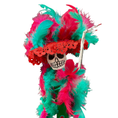 Bild in Galerie-Betrachter laden, Catrina aus Pappmaché – Handgefertigte mexikanische Deko für Día de los Muertos & Totenfest