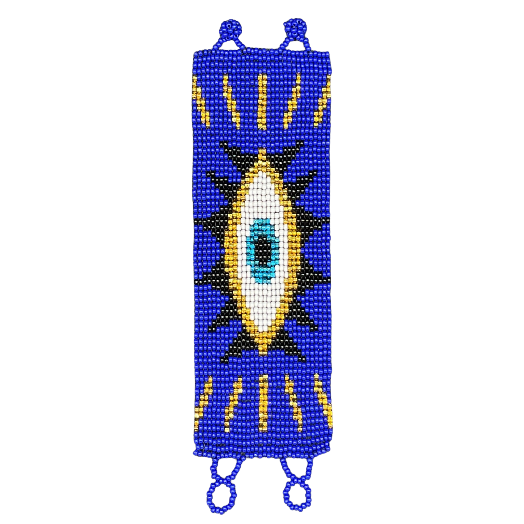 Handgewebtes Glasperlenarmband ca. 5cm breit aus Guatemala – Kunsthandwerk aus Chichicastenango