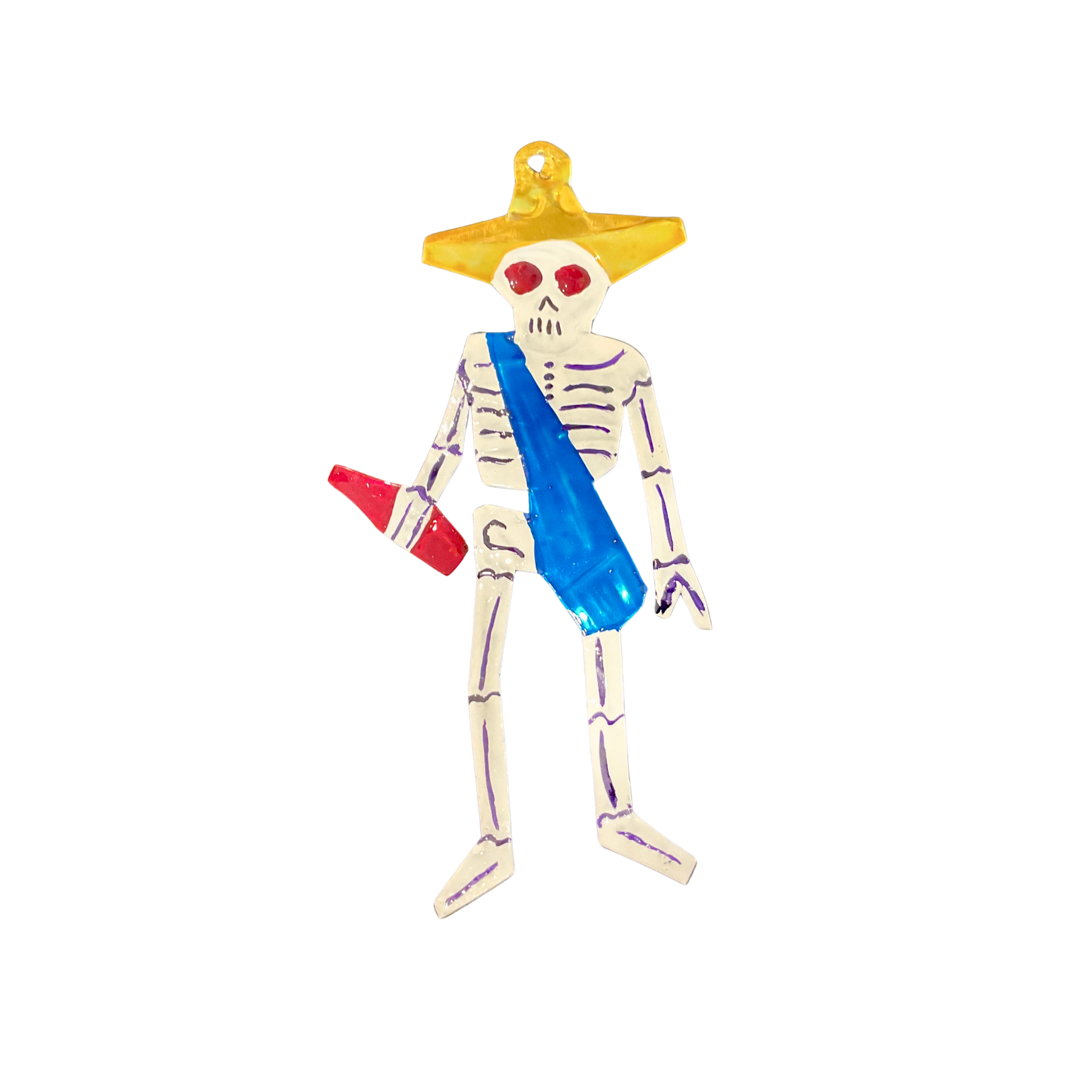 Handgefertigte Hojolata-Figuren aus Mexiko – traditionelle Weißblechkunst zum Día de los Muertos