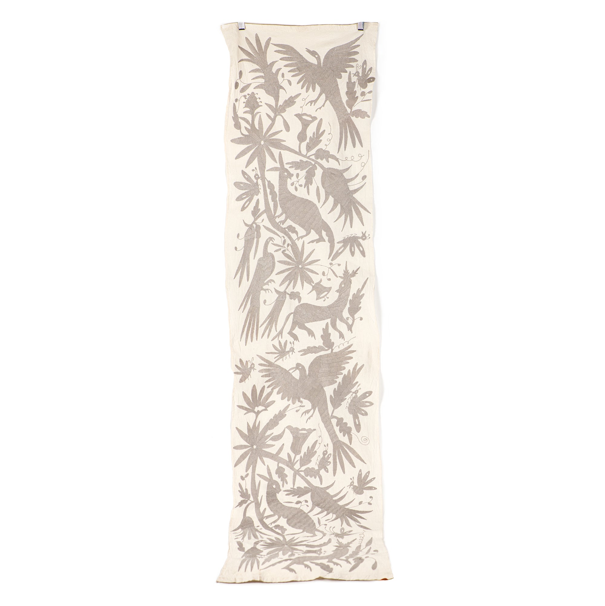 Große Otomí-Stickerei aus Mexiko – Handbestickte Wanddeko in Fair-Trade-Qualität