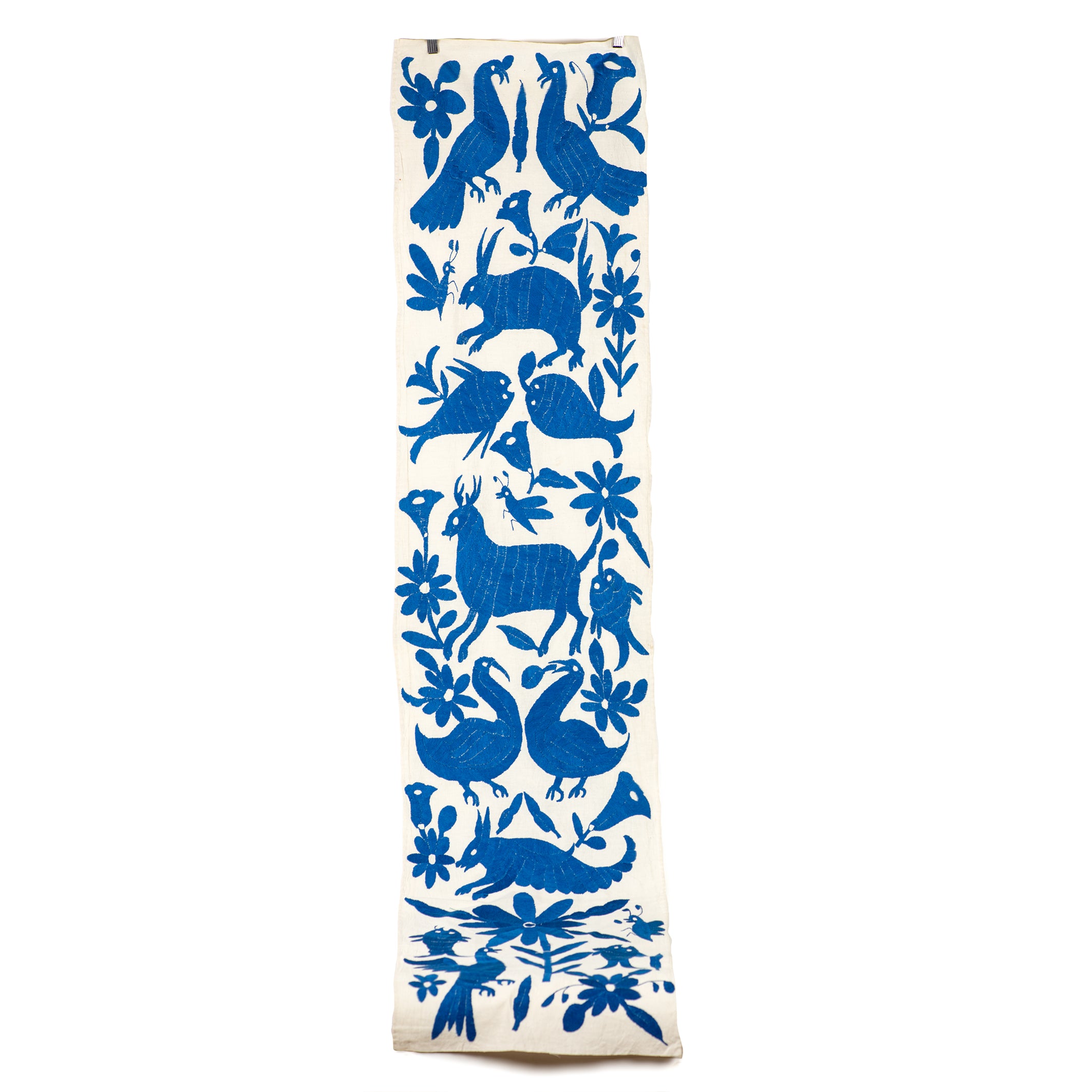 Große Otomí-Stickerei aus Mexiko – Handbestickte Wanddeko in Fair-Trade-Qualität