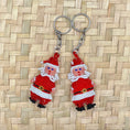 Bild in Galerie-Betrachter laden, Weihnachtliche Glasperlen-Schlüsselanhänger (Llavero) aus Guatemala – Handgewebter Baumschmuck
