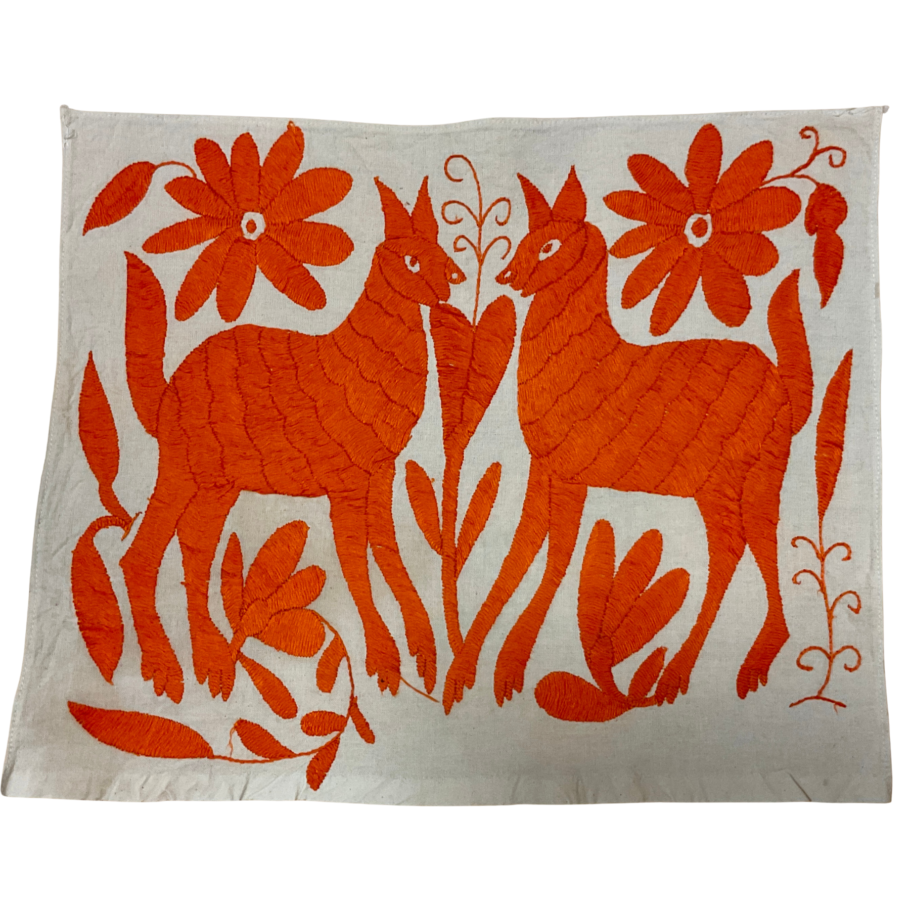 Otomí-Stickerei (ca. 40x35 cm) – Mexikanisches Textilkunstwerk aus traditioneller Handarbeit (30+ Varianten)