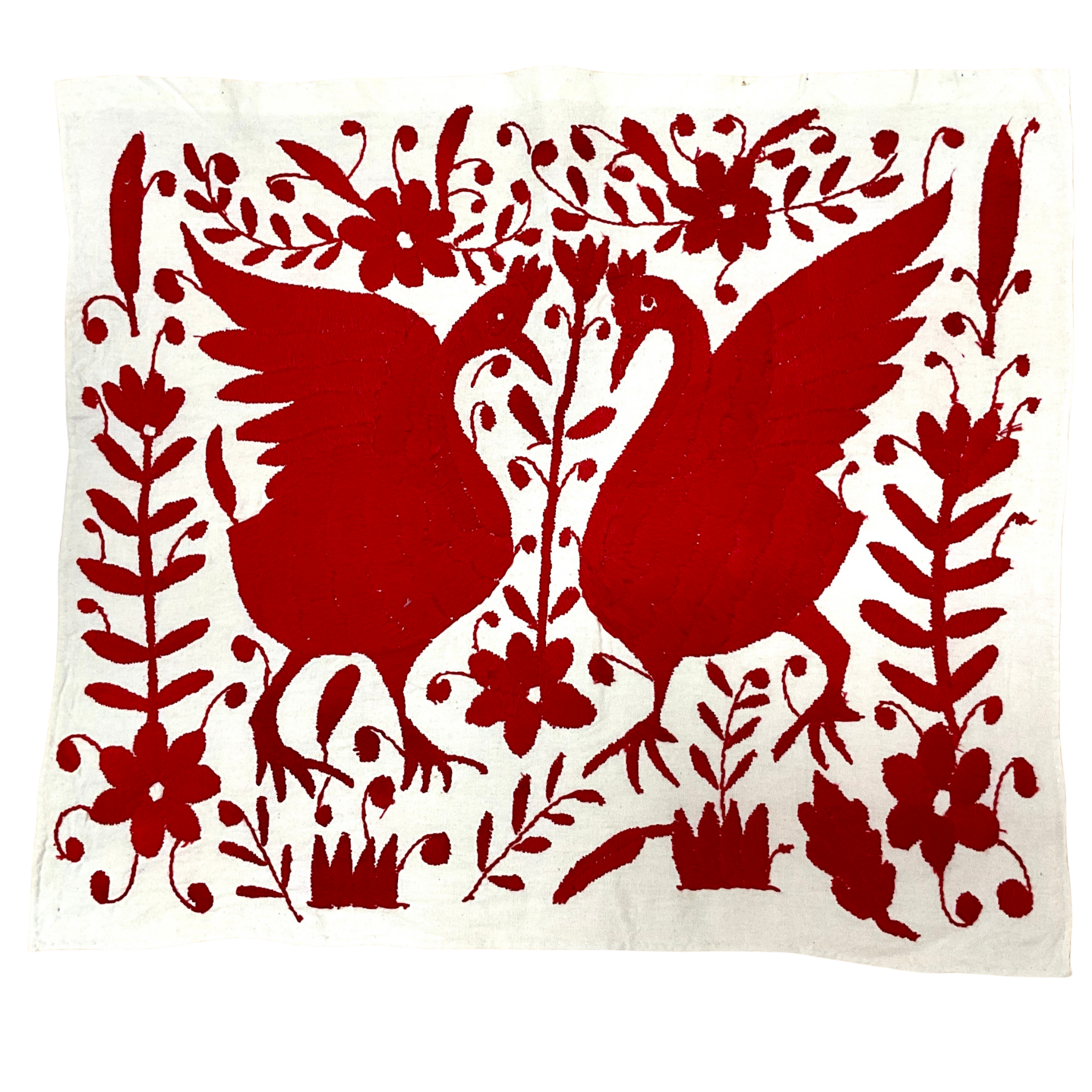 Otomí-Stickerei (ca. 40x35 cm) – Mexikanisches Textilkunstwerk aus traditioneller Handarbeit (30+ Varianten)