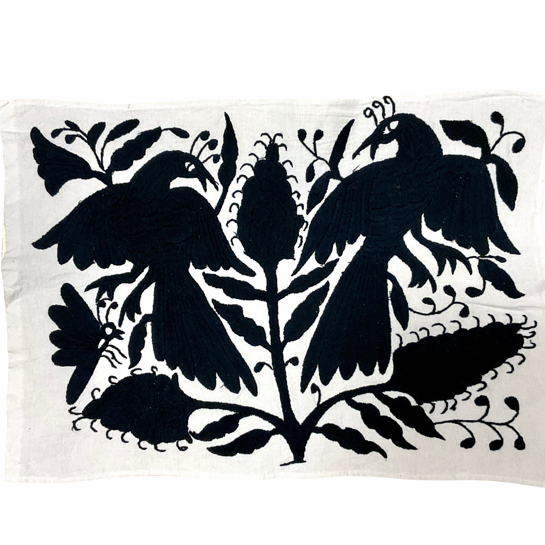 Otomí-Stickerei (ca. 40x35 cm) – Mexikanisches Textilkunstwerk aus traditioneller Handarbeit (30+ Varianten)