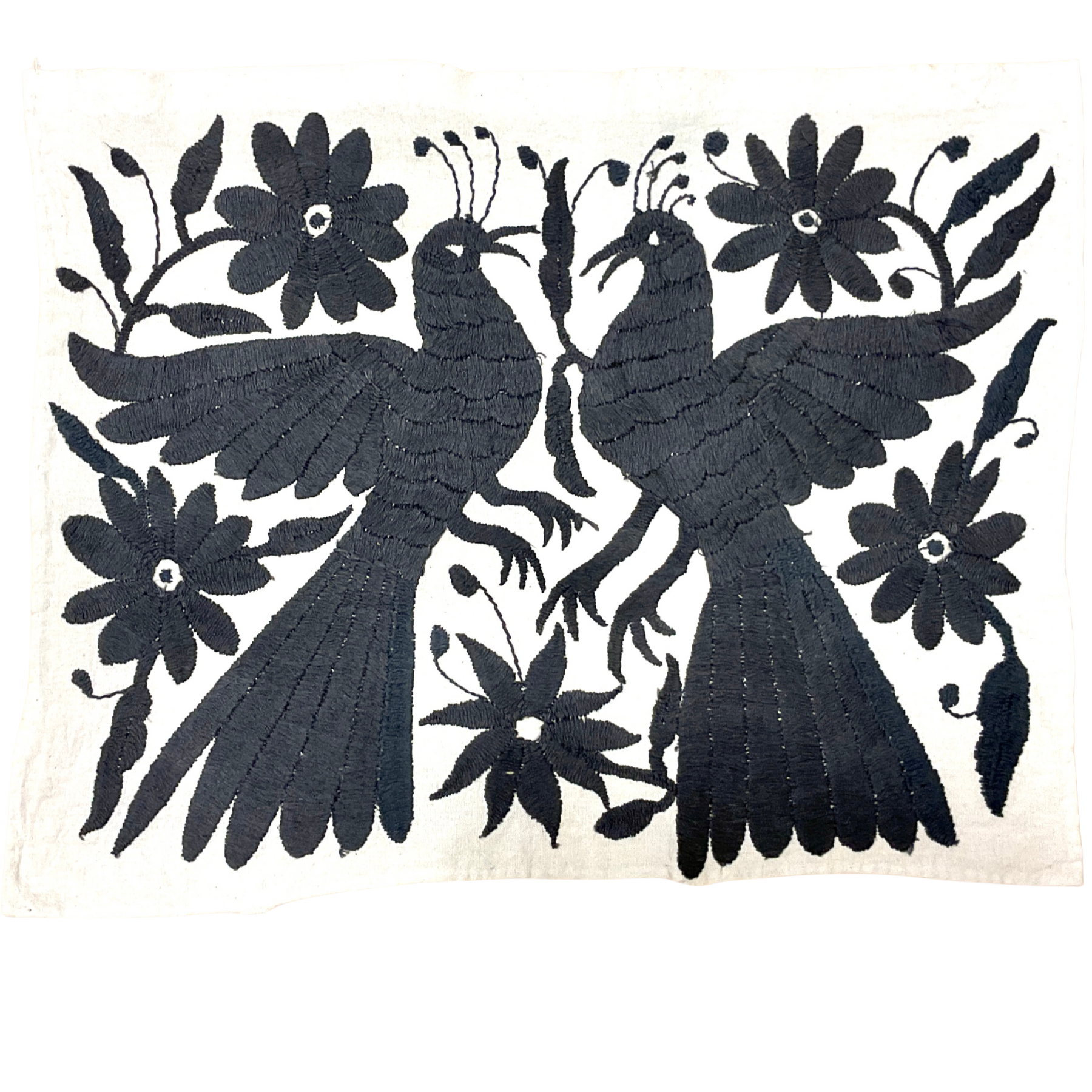 Otomí-Stickerei (ca. 40x35 cm) – Mexikanisches Textilkunstwerk aus traditioneller Handarbeit (30+ Varianten)