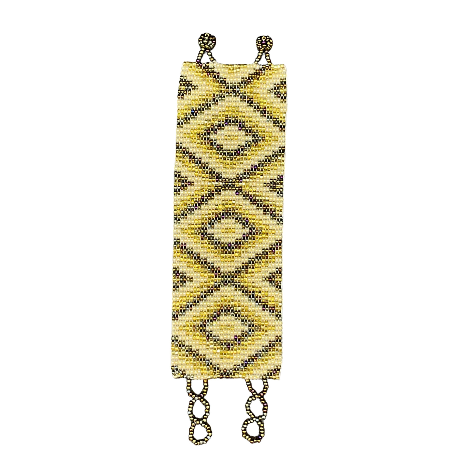 Handgewebtes Glasperlenarmband ca. 5cm breit aus Guatemala – Kunsthandwerk aus Chichicastenango